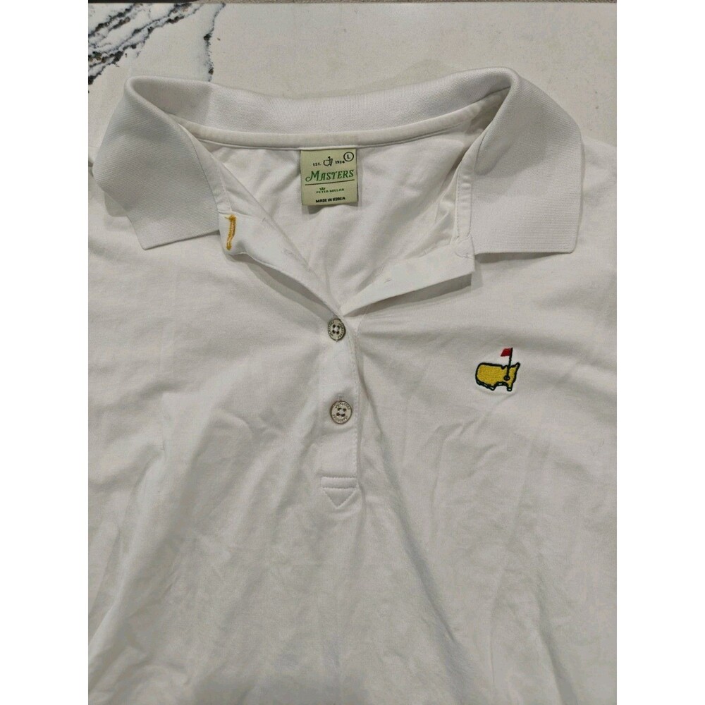 Master’s Peter Millar Women’s Polo Shirt Size Large White